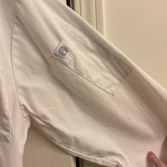 Bordeaux Chef Coat chef works brand size large unisex white pristine condition - Picture 4 of 8